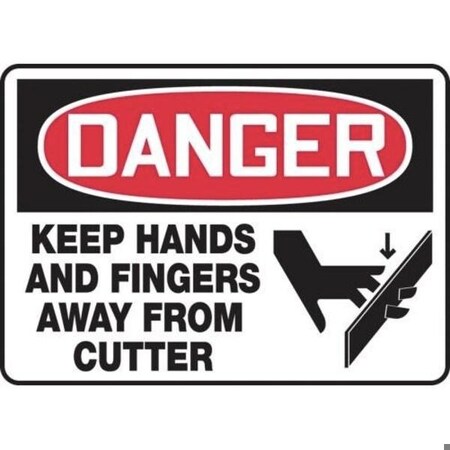 Accuform OSHA DANGER SAFETY SIGN  KEEP HANDS MEQM141VP MEQM141VP